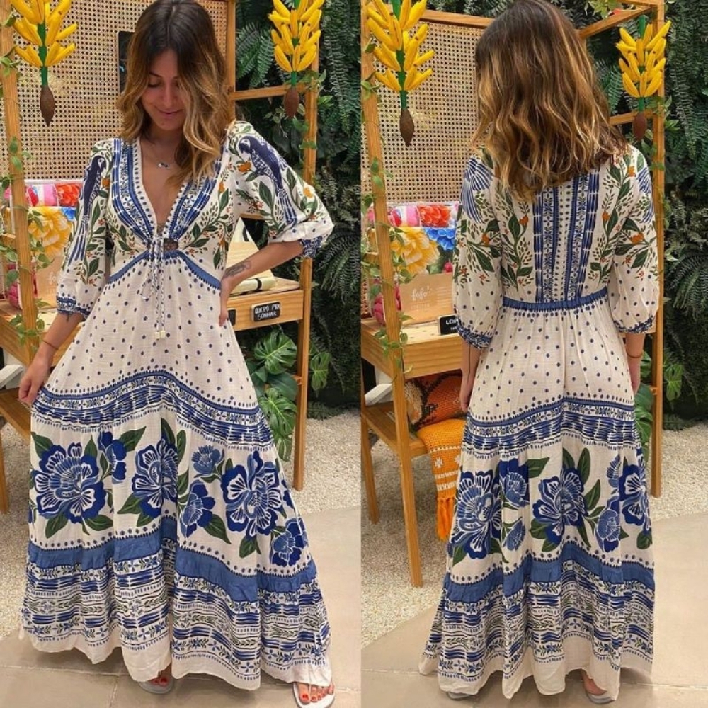 NWT FARM RIO | $280 Macaw Flight Maxi Dress - Picture 2 of 11